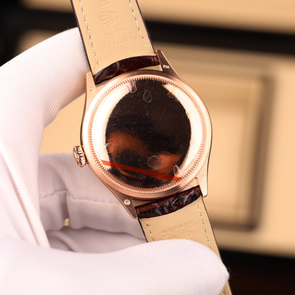 Đồng hồ Rolex Cellini Dual Time 50525 chế tác mặt trắng vỏ phủ vàng thật 18K 39mm (1)