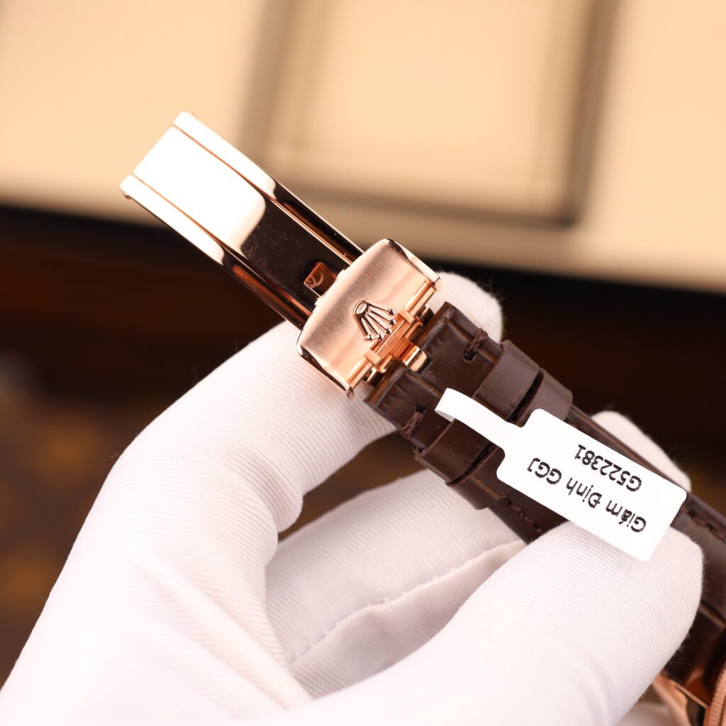 Đồng hồ Rolex Cellini Moonphase Replica 11 bọc vàng thật 18K nhà máy KZ 39mm (1)