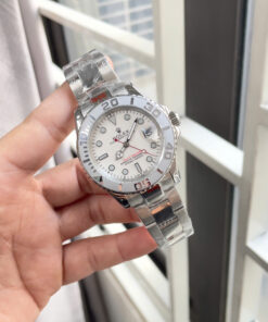 Đồng hồ Rolex Yacht Master nam dây kim loại máy cơ nhật giá rẻ fake 11 40mm