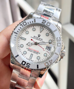Đồng hồ Rolex Yacht Master nam dây kim loại máy cơ nhật giá rẻ fake 11 40mm