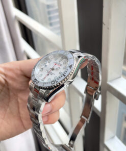 Đồng hồ Rolex Yacht Master nam dây kim loại máy cơ nhật giá rẻ fake 11 40mm