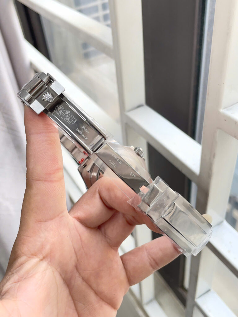 Đồng hồ Rolex Yacht Master nam dây kim loại máy cơ nhật giá rẻ fake 11 40mm