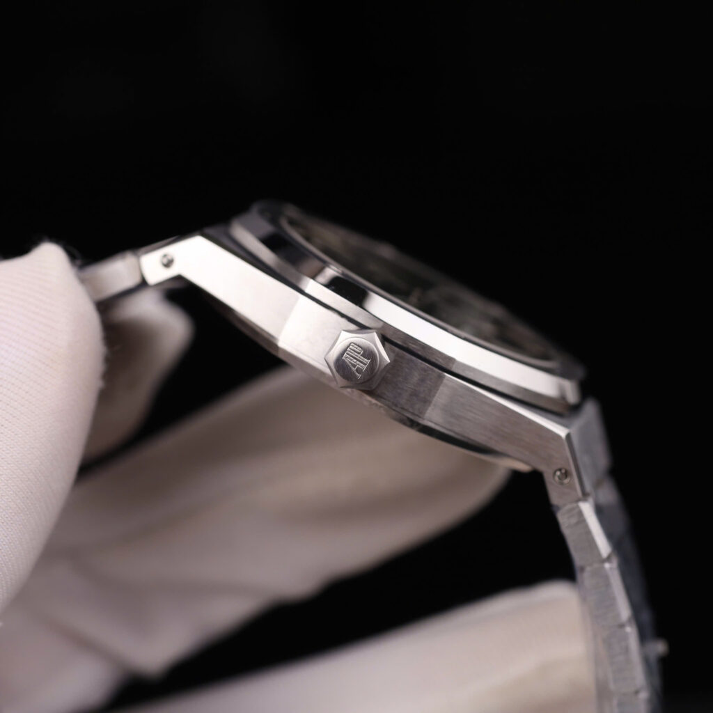 Đồng hồ nam Rep 11 Audemars Piguet Royal Oak 15500 mặt xanh lá cây dây kim loại xưởng APS 41mm (2)