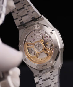 Đồng hồ nam Rep 11 Audemars Piguet Royal Oak 15500 mặt xanh lá cây dây kim loại xưởng APS 41mm (2)