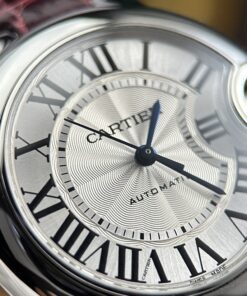 Đồng hồ nữ Cartier Ballon Bleu Rep 11 máy cơ tự động dây da xưởng AF 33mm (2)