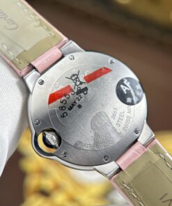 Đồng hồ nữ Cartier Ballon Bleu Replica 11 màu hồng máy pin nhà máy AF 33mm (2)