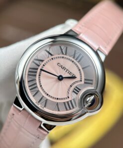 Đồng hồ nữ Cartier Ballon Bleu Replica 11 màu hồng máy pin nhà máy AF 33mm (2)