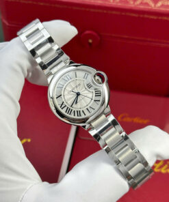 Đồng hồ nữ Cartier Ballon Bleu chế tác dây kim loại máy cơ tự động xưởng AF 33mm (2)