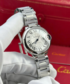 Đồng hồ nữ Cartier Ballon Bleu chế tác dây kim loại máy cơ tự động xưởng AF 33mm (2)