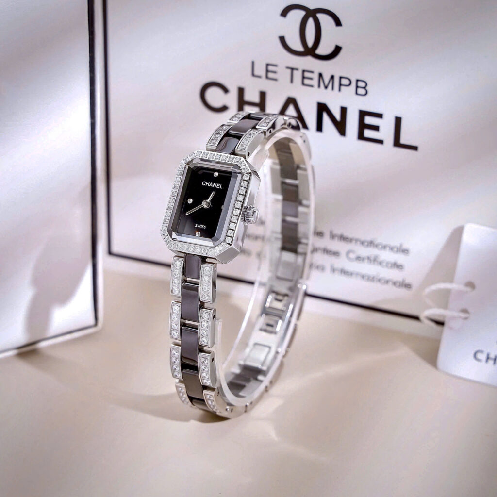 Đồng Hồ Chanel Premiere H2163 Nữ Dây Kim Loại Đính Đá Like Auth 20x26mm