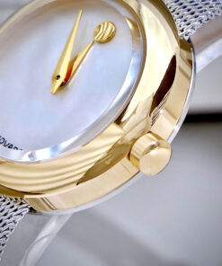 Đồng Hồ Movado Museum Classic Nữ Vàng Gold Dây Kim Loại Fake Cao Cấp 30mm