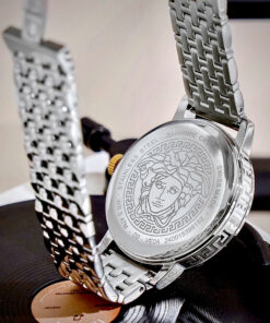 Đồng Hồ Versace VE6C00623 Greca Time dây kim loại mặt xanh blue like auth 35mm