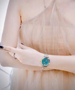 Đồng Hồ Versace VE6C00623 Greca Time nữ demi mặt xanh ngọc like auth 35mm