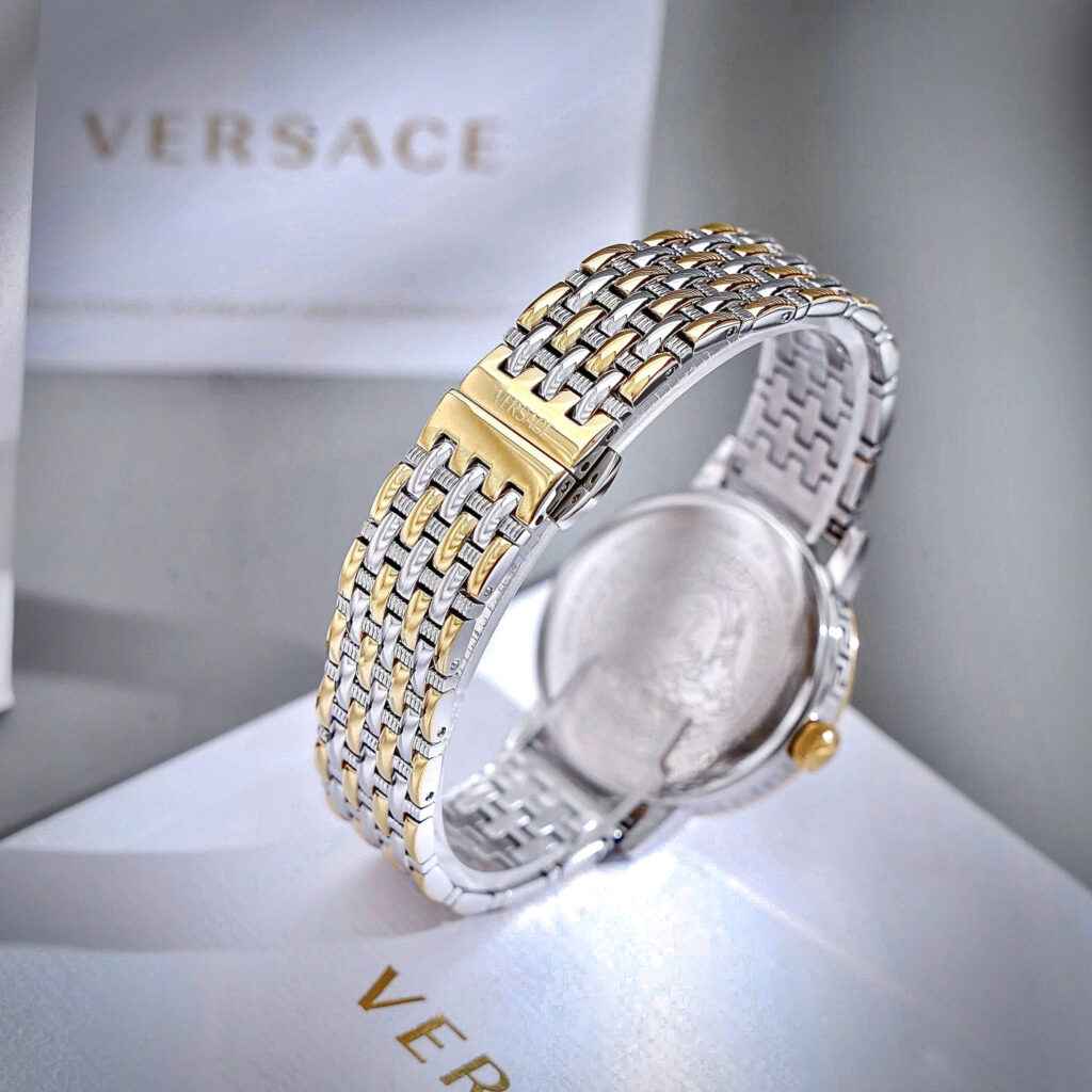 Đồng Hồ Versace VE6C00623 Greca Time nữ demi mặt xanh ngọc like auth 35mm
