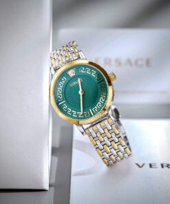 Đồng Hồ Versace VE6C00623 Greca Time nữ demi mặt xanh ngọc like auth 35mm