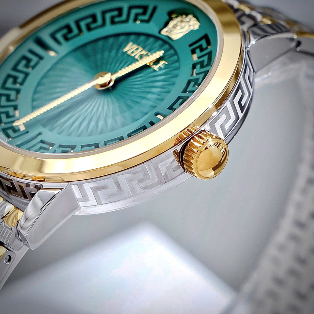 Đồng Hồ Versace VE6C00623 Greca Time nữ demi mặt xanh ngọc like auth 35mm