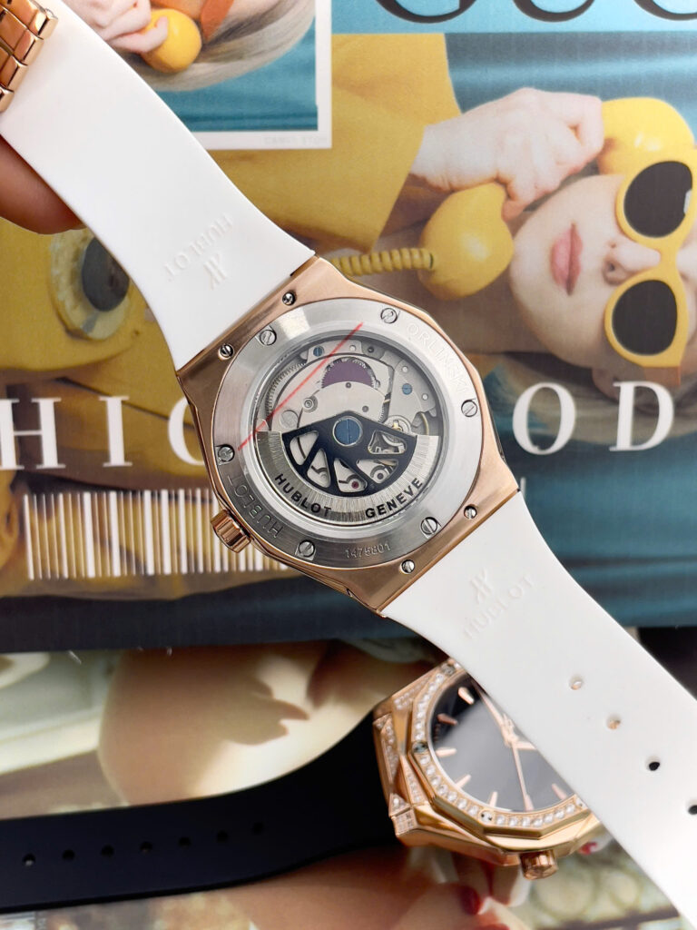 Đồng hồ Hublot Orlinski nam dây cao su trắng máy nhật giá rẻ fake cao cấp 40mm