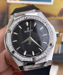 Đồng hồ Hublot Orlinski nam đính đá dây cao su máy nhật giá rẻ fake cao cấp 40mm