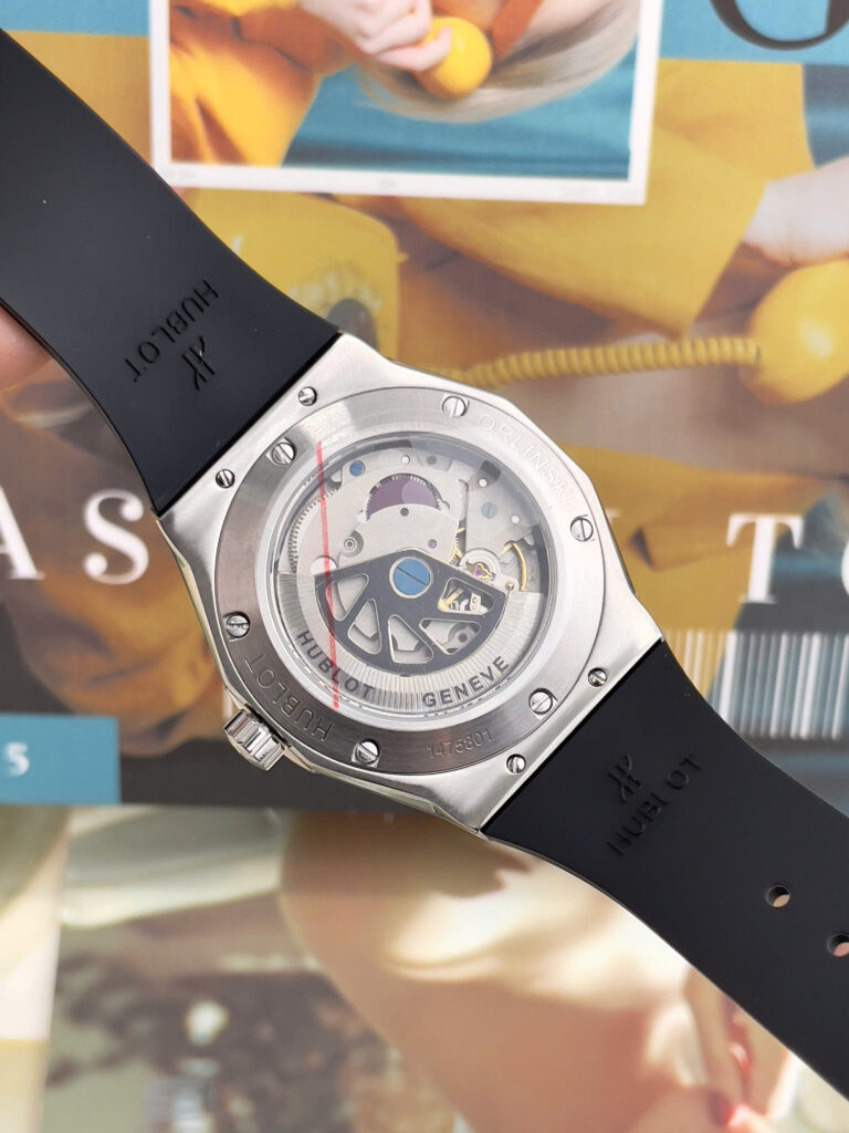 Đồng hồ Hublot Orlinski nam đính đá dây cao su máy nhật giá rẻ fake cao cấp 40mm