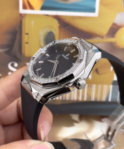 Đồng hồ Hublot Orlinski nam đính đá dây cao su máy nhật giá rẻ fake cao cấp 40mm