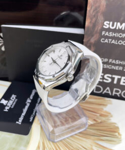 Đồng hồ Hublot Orlinski nam trắng dây cao su máy nhật giá rẻ fake cao cấp 40mm