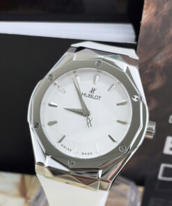 Đồng hồ Hublot Orlinski nam trắng dây cao su máy nhật giá rẻ fake cao cấp 40mm