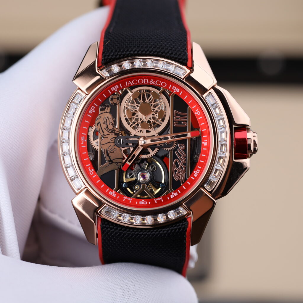 Đồng hồ Jacob & Co CR7 Epic X Flight Of CR7 Rep 11 màu đỏ máy pin Thuỵ Sỹ 44mm (2)