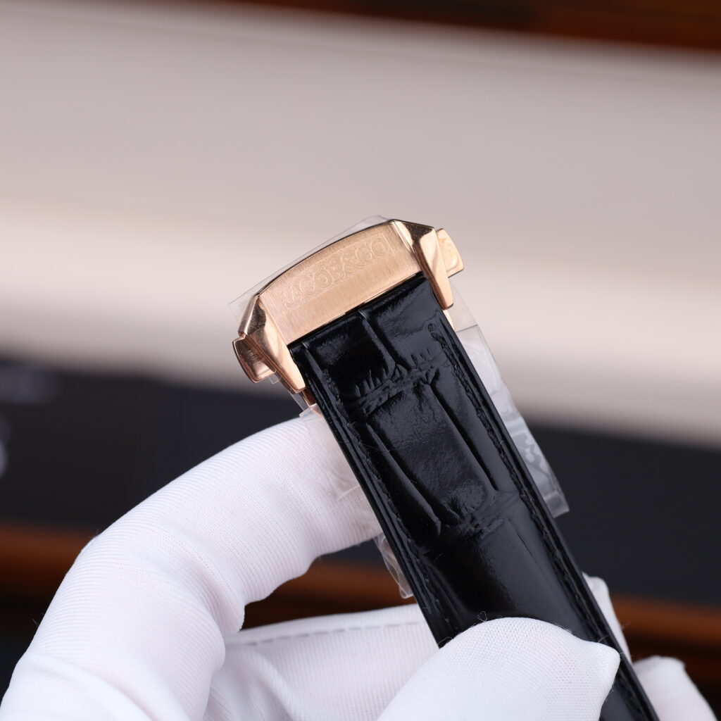 Đồng hồ Jacob & Co Oil Pump Replica 11 vỏ mạ vàng hồng dây da 44mm (1)