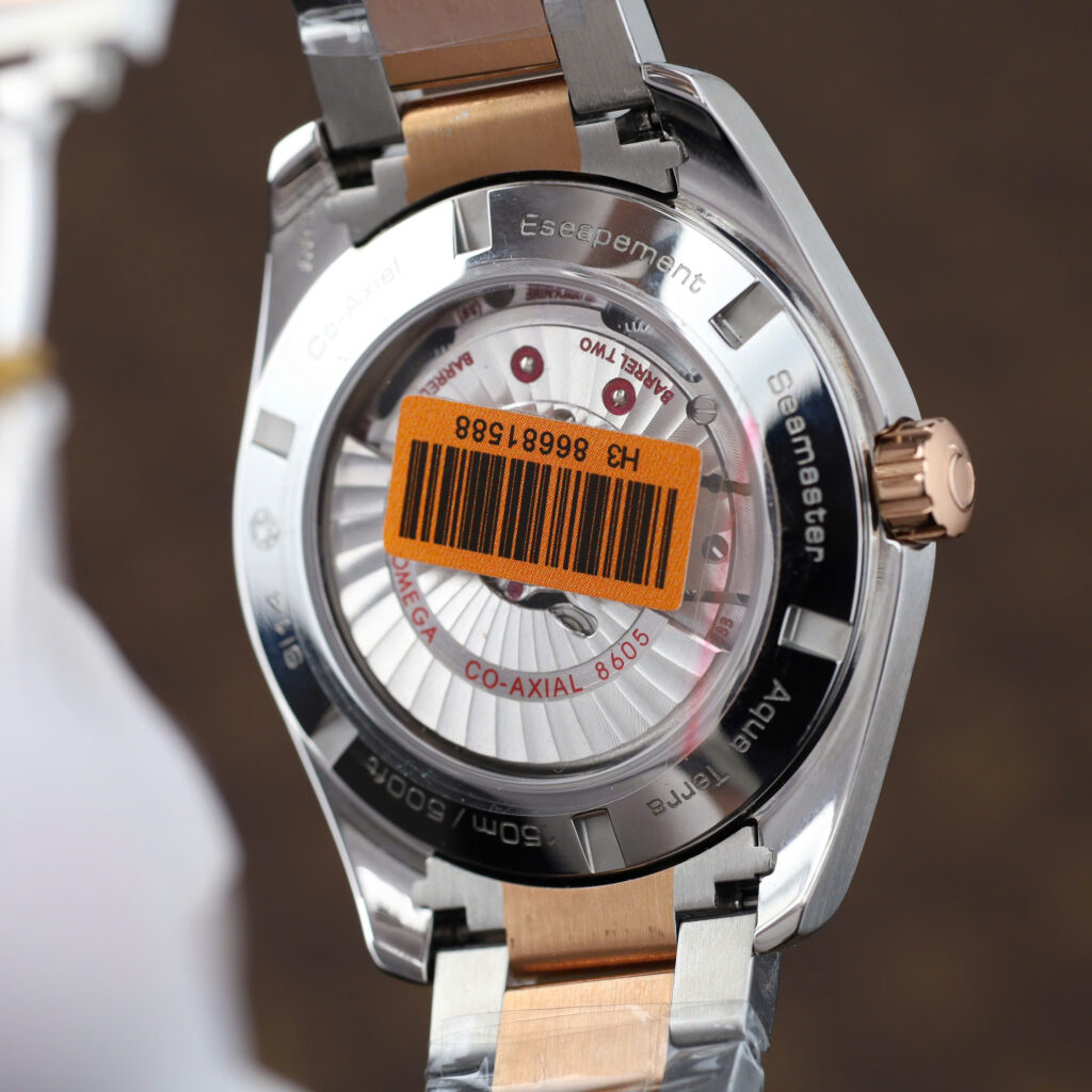 Đồng hồ Omega Seamaster Aqua Terra GMT Replica 11 mặt nâu chocolate máy cơ Thuỵ Sỹ nhà máy VS 41 (2)