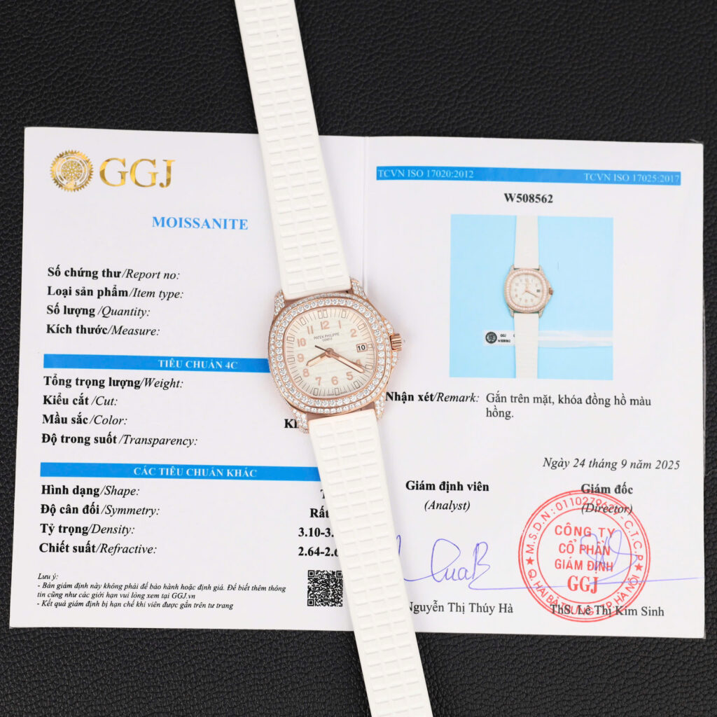 Đồng hồ Patek Philippe Aquanaut 5067 Replica 11 vỏ bọc vàng 18K đính full moissanite 35 (2)