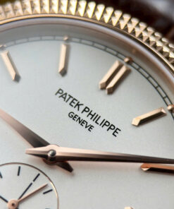 Đồng hồ Patek Philippe Rep 11 Calatrava 6119R mặt trắng vỏ mạ vàng hồng 39mm (1)