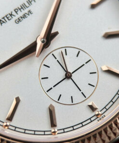 Đồng hồ Patek Philippe Rep 11 Calatrava 6119R mặt trắng vỏ mạ vàng hồng 39mm (1)