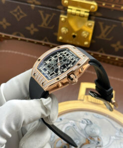 Đồng hồ Richard Mille RM67-01 Rep 11 máy cơ Thuỵ Sỹ vỏ đính full kim cương moissanite 38.7×47 (2)