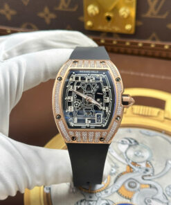 Đồng hồ Richard Mille RM67-01 Rep 11 máy cơ Thuỵ Sỹ vỏ đính full kim cương moissanite 38.7×47 (2)