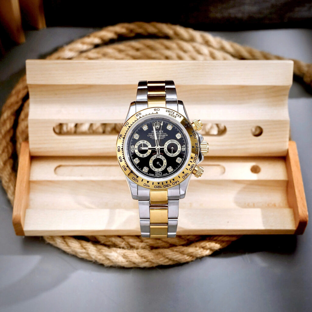 Đồng hồ Rolex Cosmograph Daytona Nam Demi Cọc Số Đá Fake Cao Cấp 40mm