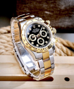 Đồng hồ Rolex Cosmograph Daytona Nam Demi Cọc Số Đá Fake Cao Cấp 40mm