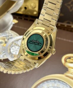 Đồng hồ Rolex Day-Date Rep 11 mặt xanh lá cây máy calibre 3255 Thuỵ Sỹ xưởng RC 40mm (2)