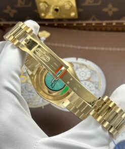 Đồng hồ Rolex Day-Date Rep cao cấp mặt vàng champagne máy calibre 3255 Thuỵ Sỹ xưởng RC 40mm (1)