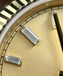 Đồng hồ Rolex Day-Date Rep cao cấp mặt vàng champagne máy calibre 3255 Thuỵ Sỹ xưởng RC 40mm (1)