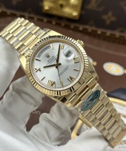 Đồng hồ Rolex Day-Date Replica 11 mặt bạc máy calibre 3255 Thuỵ Sỹ xưởng RC 40mm (2)