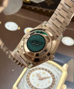 Đồng hồ Rolex Day-Date chế tác mặt trắng sứ trọng lượng 212 gram chuẩn auth xưởng RC 40mm (2)