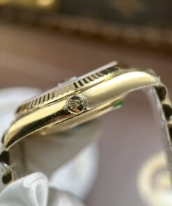 Đồng hồ Rolex Day-Date nam Rep 11 mặt vàng champagne trọng lượng 212 gram chuẩn auth xưởng RC 40mm (2)