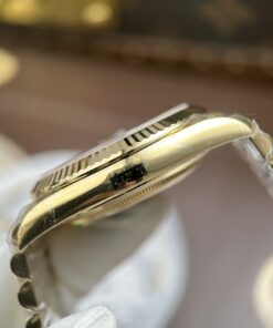 Đồng hồ Rolex Day-Date nam Rep 11 mặt vàng champagne trọng lượng 212 gram chuẩn auth xưởng RC 40mm (2)