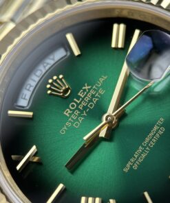 Đồng hồ Rolex nam chế tác Day-Date mặt xanh ombre máy calibre 3255 Thuỵ Sỹ xưởng RC 40mm (2)