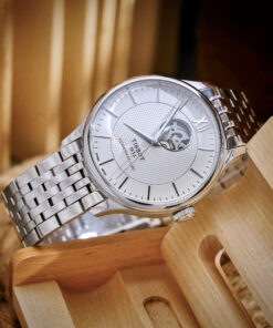 Đồng hồ Tissot Tradition Open Heart Powermatic 80 Mặt Trắng Máy Lộ Cơ Fake 11 40mm