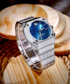 Đồng hồ Versace VE8F00524 Antares Nam Dây Kim Mặt Xanh Blue Loại Fake 11 44mm
