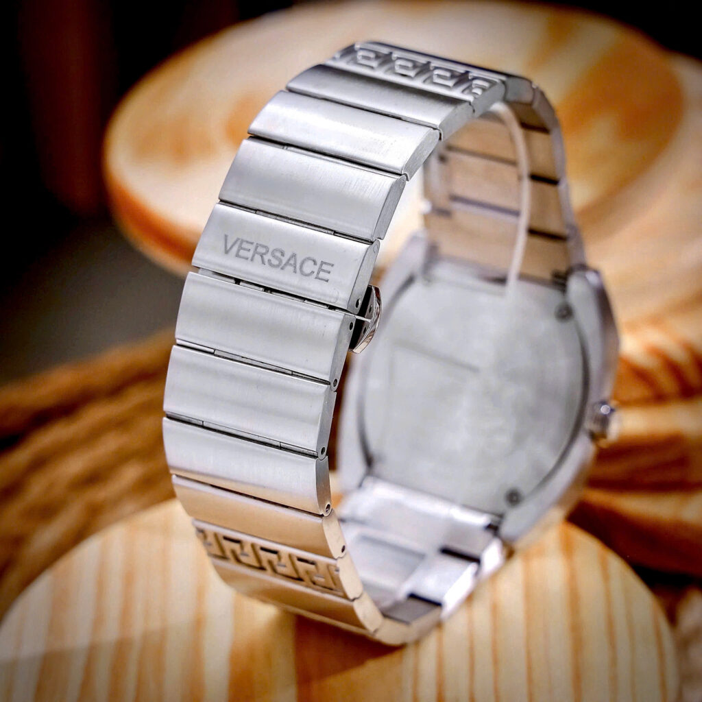 Đồng hồ Versace VE8F00524 Antares Nam Dây Kim Mặt Xanh Blue Loại Fake 11 44mm