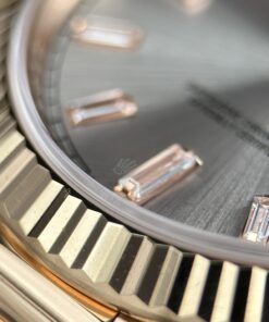 Đồng hồ nam Rolex Day-Date Replica 11 mặt bạc bộ chuyển động calibre 3255 xưởng RC 40mm (2)