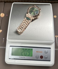 Đồng hồ nam Rolex Day-Date Replica 11 mặt xanh lá cây máy calibre 3255 Thuỵ Sỹ xưởng RC 40mm (2)