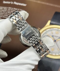Đồng hồ nữ Omega De Ville Prestige Rep 11 mặt số màu xanh dương máy cơ tự động 34mm (1)